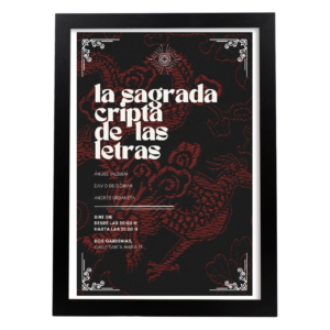 PÓSTER LA SAGRADA CRIPTA DE LAS LETRAS